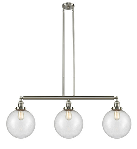 Beacon - 3 Light - 42 inch - Brushed Satin Nickel - Stem Hung - Island Light (213-SN-G204-10)
