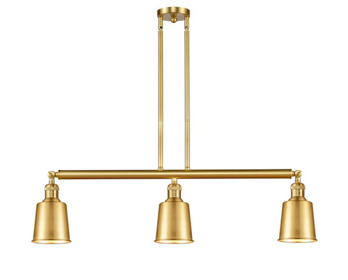 Addison - 3 Light - 38 inch - Satin Gold - Stem Hung - Island Light (213-SG-M9-SG)