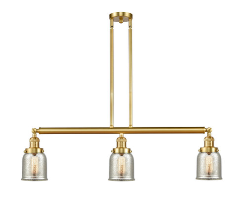 Bell - 3 Light - 38 inch - Satin Gold - Stem Hung - Island Light (213-SG-G58-LED)