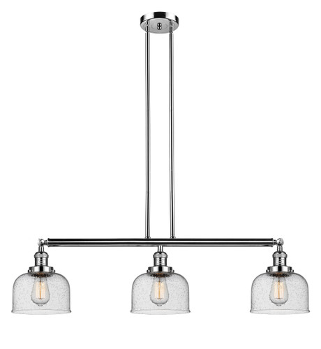 Bell - 3 Light - 41 inch - Polished Nickel - Stem Hung - Island Light (213-PN-G74-LED)