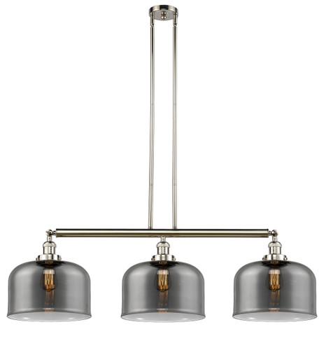 Bell - 3 Light - 42 inch - Polished Nickel - Stem Hung - Island Light (213-PN-G73-L)