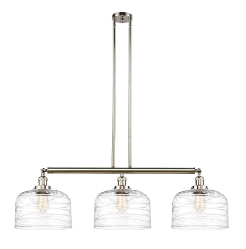 Bell - 3 Light - 42 inch - Polished Nickel - Stem Hung - Island Light (213-PN-G713-L)