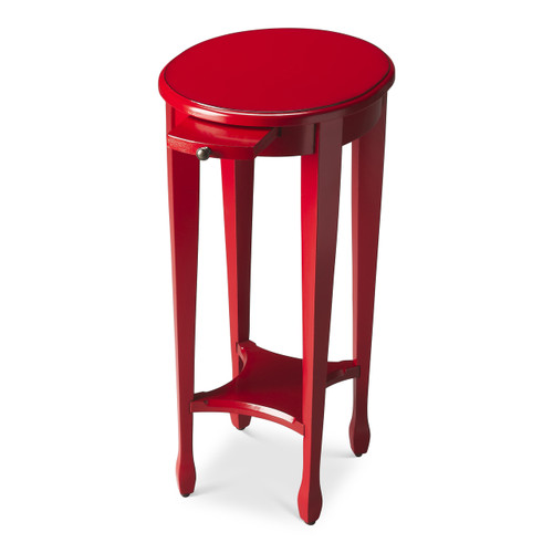 Arielle Red Round Accent Table (1483293)