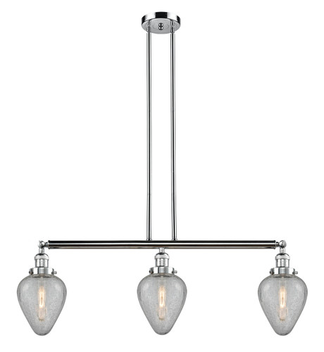 Geneseo - 3 Light - 38 inch - Polished Chrome - Stem Hung - Island Light (213-PC-G165-LED)