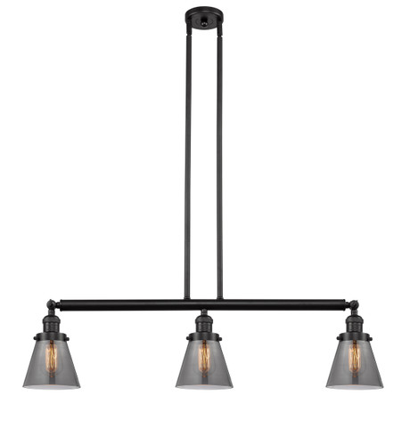 Cone - 3 Light - 39 inch - Oil Rubbed Bronze - Stem Hung - Island Light (213-OB-G63)