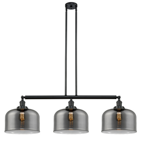 Bell - 3 Light - 42 inch - Matte Black - Stem Hung - Island Light (213-BK-G73-L-LED)