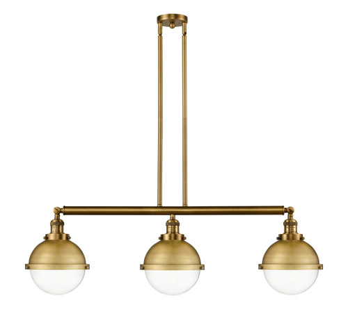 Hampden - 3 Light - 42 inch - Brushed Brass - Stem Hung - Island Light (213-BB-HFS-82-BB)