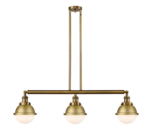 Hampden - 3 Light - 40 inch - Brushed Brass - Stem Hung - Island Light (213-BB-HFS-61-BB-LED)