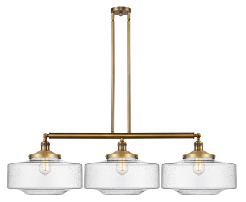 Bridgeton - 3 Light - 50 inch - Brushed Brass - Stem Hung - Island Light (213-BB-G694-16-LED)