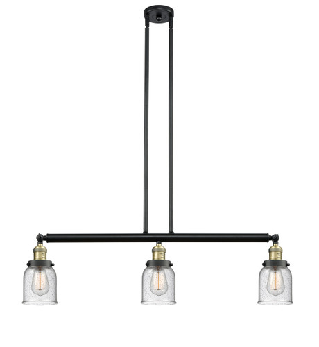 Bell - 3 Light - 38 inch - Black Antique Brass - Stem Hung - Island Light (213-BAB-G54-LED)