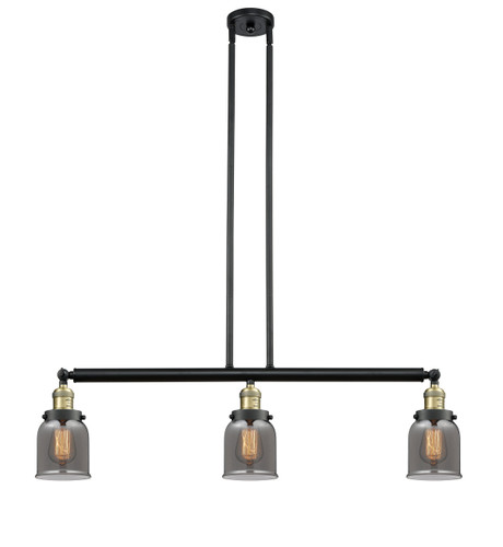 Bell - 3 Light - 38 inch - Black Antique Brass - Stem Hung - Island Light (213-BAB-G53)