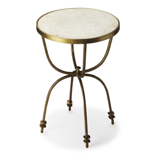 Hager Marble & Metal Accent Table (2877025)
