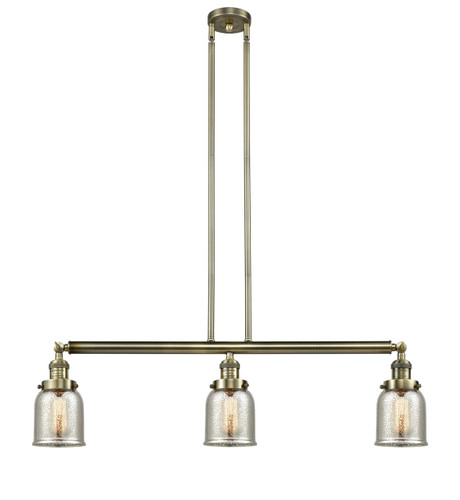 Bell - 3 Light - 38 inch - Antique Brass - Stem Hung - Island Light (213-AB-G58-LED)