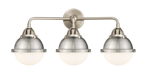 Hampden - 3 Light - 25 inch - Brushed Satin Nickel - Bath Vanity Light (288-3W-SN-HFS-61-SN-LED)
