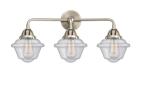 Oxford - 3 Light - 26 inch - Brushed Satin Nickel - Bath Vanity Light (288-3W-SN-G534)