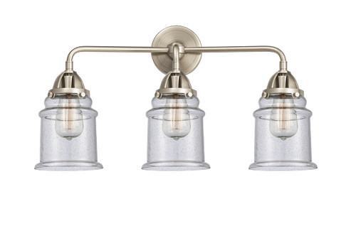 Canton - 3 Light - 24 inch - Brushed Satin Nickel - Bath Vanity Light (288-3W-SN-G184-LED)