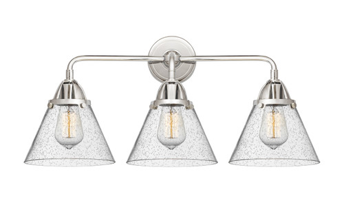Cone - 3 Light - 26 inch - Polished Chrome - Bath Vanity Light (288-3W-PC-G44-LED)
