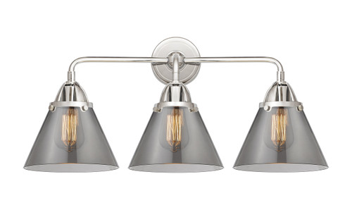 Cone - 3 Light - 26 inch - Polished Chrome - Bath Vanity Light (288-3W-PC-G43)