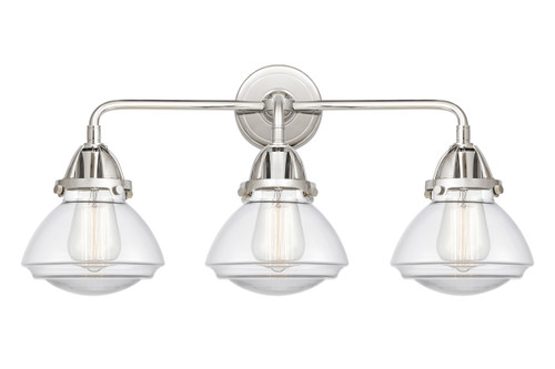 Olean - 3 Light - 25 inch - Polished Chrome - Bath Vanity Light (288-3W-PC-G322-LED)