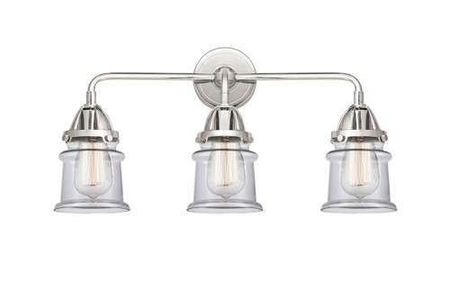 Canton - 3 Light - 23 inch - Polished Chrome - Bath Vanity Light (288-3W-PC-G182S-LED)