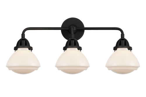 Olean - 3 Light - 25 inch - Matte Black - Bath Vanity Light (288-3W-BK-G321)