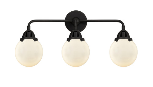 Beacon - 3 Light - 24 inch - Matte Black - Bath Vanity Light (288-3W-BK-G201-6)