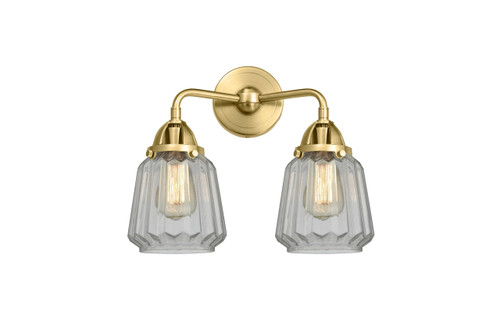 Chatham - 2 Light - 14 inch - Satin Gold - Bath Vanity Light (288-2W-SG-G142-LED)