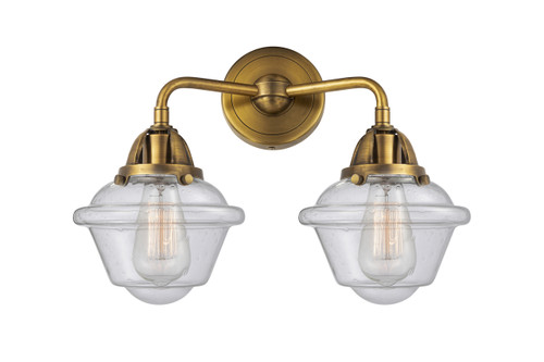 Oxford - 2 Light - 16 inch - Brushed Brass - Bath Vanity Light (288-2W-BB-G534-LED)