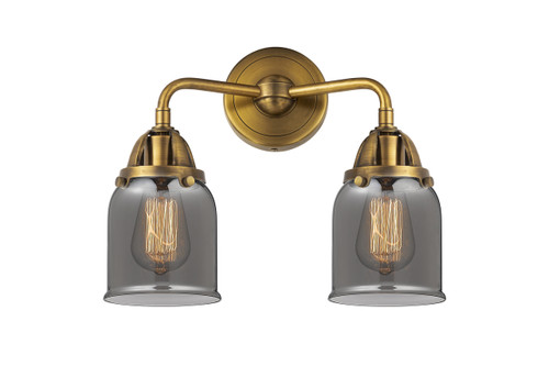 Bell - 2 Light - 13 inch - Brushed Brass - Bath Vanity Light (288-2W-BB-G53-LED)