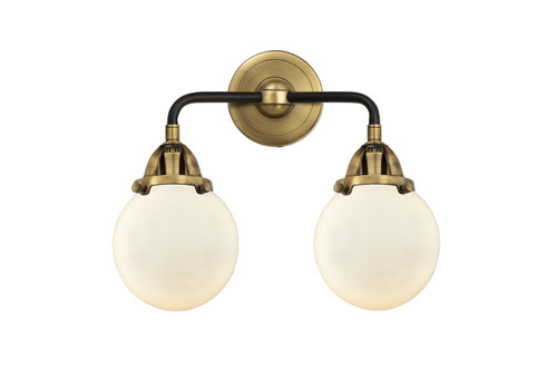 Beacon - 2 Light - 14 inch - Black Antique Brass - Bath Vanity Light (288-2W-BAB-G201-6)