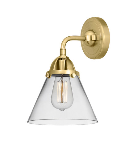 Cone - 1 Light - 8 inch - Satin Gold - Sconce (288-1W-SG-G42-LED)