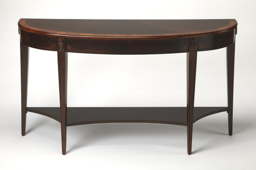 Astor Cherry Nouveau Demilune Console Table (4146211)