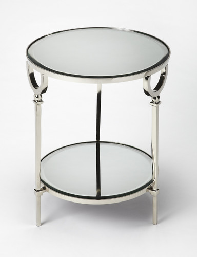 Jolene Metal & Mirror End Table (3940140)