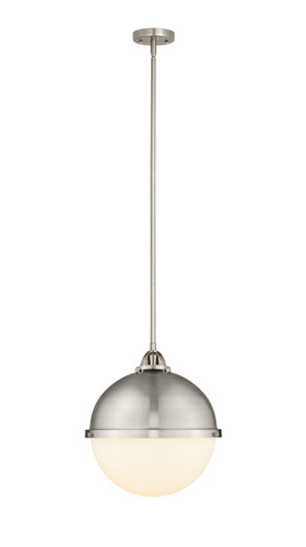 Hampden - 1 Light - 13 inch - Brushed Satin Nickel - Cord hung - Pendant (288-1S-SN-HFS-121-SN-LED)