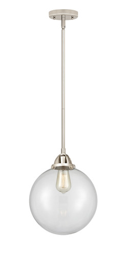 Beacon - 1 Light - 10 inch - Polished Nickel - Cord hung - Mini Pendant (288-1S-PN-G202-10-LED)