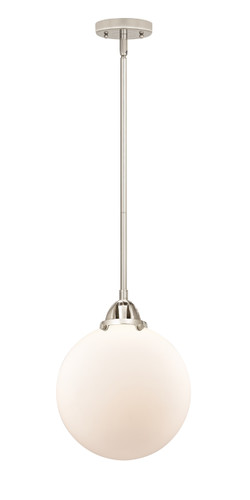 Beacon - 1 Light - 10 inch - Polished Nickel - Cord hung - Mini Pendant (288-1S-PN-G201-10)