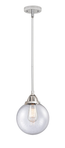 Beacon - 1 Light - 8 inch - Polished Chrome - Cord hung - Mini Pendant (288-1S-PC-G204-8)