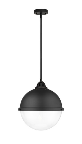 Hampden - 1 Light - 13 inch - Matte Black - Cord hung - Pendant (288-1S-BK-HFS-122-BK)