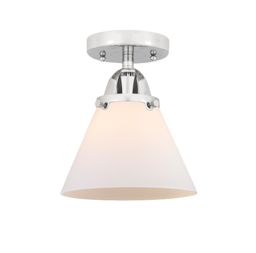 Cone - 1 Light - 8 inch - Polished Chrome - Semi-Flush Mount (288-1C-PC-G41-LED)