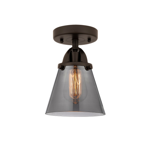 Cone - 1 Light - 6 inch - Oil Rubbed Bronze - Semi-Flush Mount (288-1C-OB-G63-LED)