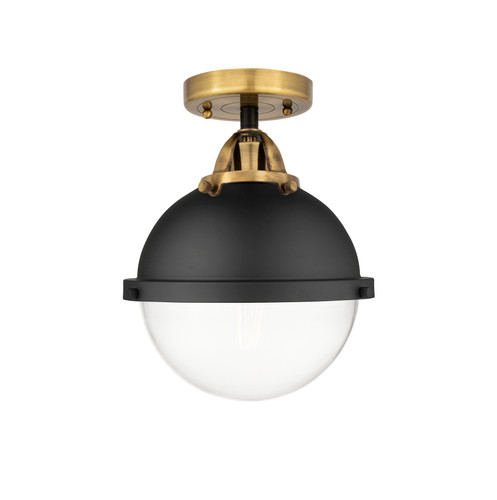 Hampden - 1 Light - 9 inch - Black Antique Brass - Semi-Flush Mount (288-1C-BAB-HFS-82-BK)