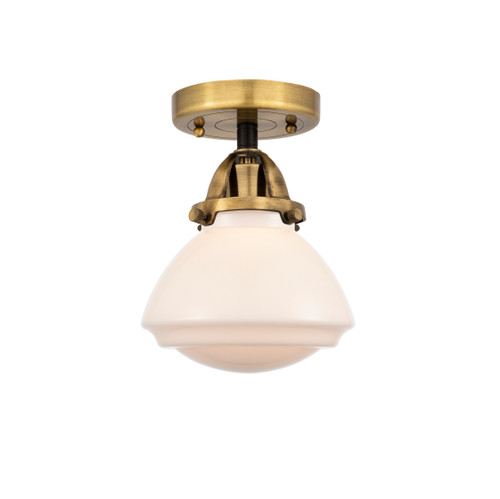 Olean - 1 Light - 7 inch - Black Antique Brass - Semi-Flush Mount (288-1C-BAB-G321-LED)