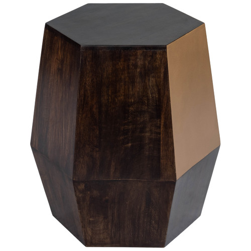 Gulchatai Wood & Gold Finish Accent Table (5453140)