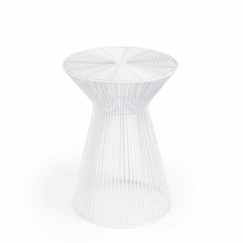 Greeley White Metal End Table (2896288)