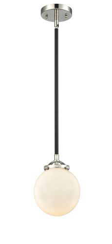 Beacon - 1 Light - 6 inch - Black Polished Nickel - Cord hung - Mini Pendant (284-1S-BPN-G201-6-LED)