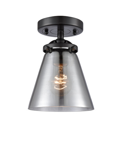 Cone - 1 Light - 6 inch - Oil Rubbed Bronze - Semi-Flush Mount (284-1C-OB-G63-LED)