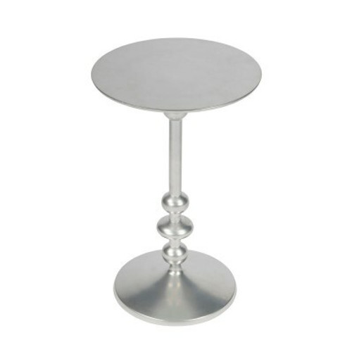 Zora Silver Iron Pedestal End Table (9340220)