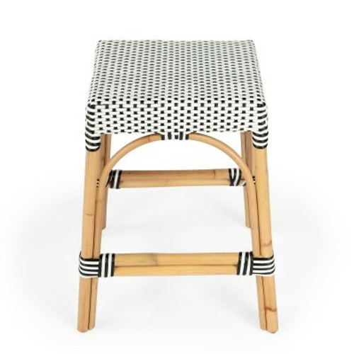 Robias Black & White Rattan Counter Stool (5513295)