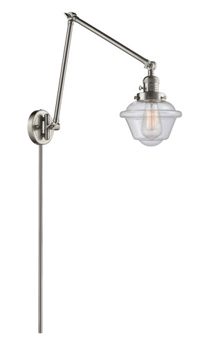 Oxford - 1 Light - 8 inch - Brushed Satin Nickel - Swing Arm (238-SN-G534-LED)