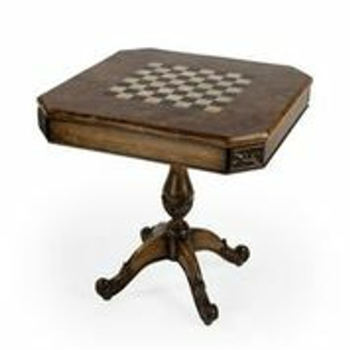 Carlyle Fossil Stone Game Table (5563070)